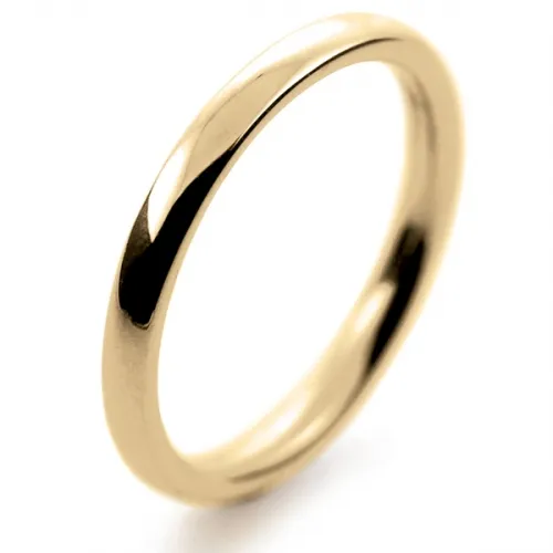 Court Medium -   2mm (TCSM2Y) Yellow Gold Wedding Ring